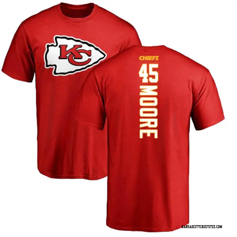 Men's Kansas City Chiefs ＃45 Isaiah Moore Red Backer T-Shirt