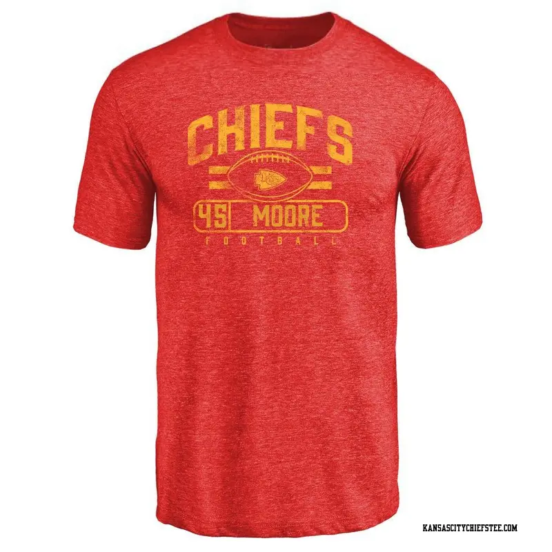 Youth Kansas City Chiefs ＃45 Isaiah Moore Red Flanker T-Shirt